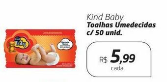 Drogal Kind baby toalhas umedecidas c/ 50 unid. oferta