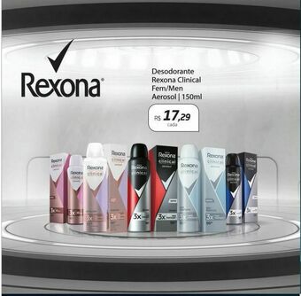 Desodorante rexona clinical fem/men aerosol 150ml