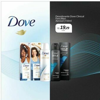 Desodorante dove clinical fem/men aerosol 150ml