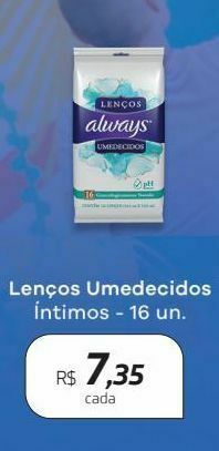 Drogal Lenços umedecidos always 16un oferta