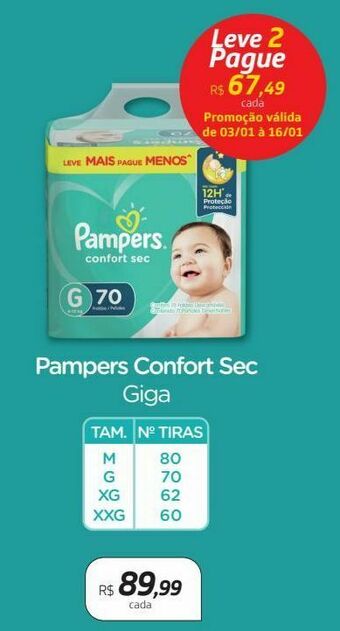 Drogal Pampers confort sec giga oferta