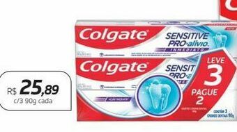 Drogal Creme dental colgate c/3 90g oferta