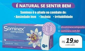 Sominex composto 20 comprimidos revestidos