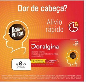 Doralgina 20 drágeas