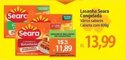 Atacadão Lasanha Seara Congelada Vários sabores Caixeta oferta