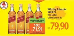 Atacadão Whisky Johnnie Walker Red Label Garrafa oferta