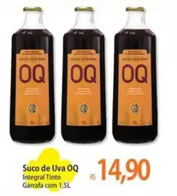 Atacadão Suco de Uva OQ Integral Tinto Garrafa oferta