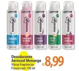 Atacadão Desodorante Aerossol Monange Várias fragrâncias Frasco oferta
