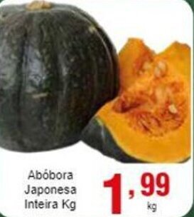 Rossi Supermercado Abobora Japonesa Inteira 1kg oferta