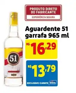 Mercado Extra Aguardente 51 garrafa oferta