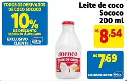 Mercado Extra Leite de coco Sococo oferta