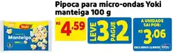 Mercado Extra Pipoca para micro-ondas Yoki manteiga oferta