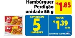 Mercado Extra Hambúrguer Perdigão unidade oferta