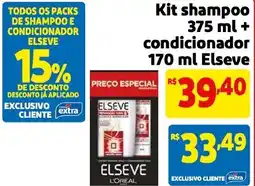 Mercado Extra Kit shampoo + condicionador Elseve oferta