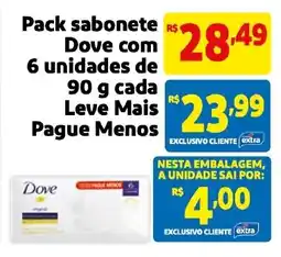Mercado Extra Pack sabonete Dove oferta