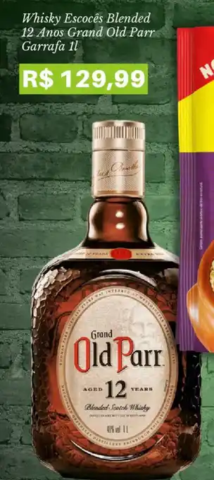 Whisky Escocês Blended 12 Anos Grand Old Parr Garrafa