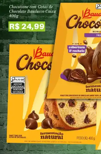 Chocottone com Gotas de Chocolate Bauducco Caixa