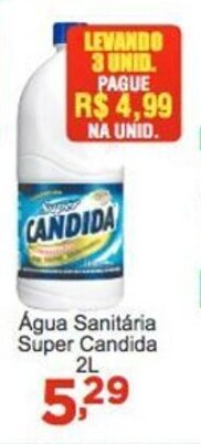 Rossi Supermercado Agua Sanitaria Super Candida 2L oferta