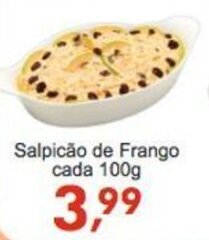 Rossi Supermercado Salpicao de Frango cada 100g oferta