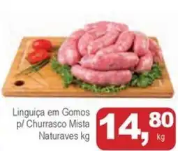 Mineirão Atacarejo Linguiça em Gomos p/ Churrasco Mista Naturaves oferta