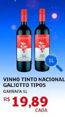 Assaí Atacadista Vinho tinto nacional galiotto tipos oferta