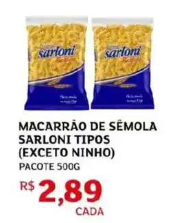 Assaí Atacadista Macarrão de sêmola sarloni tipos oferta