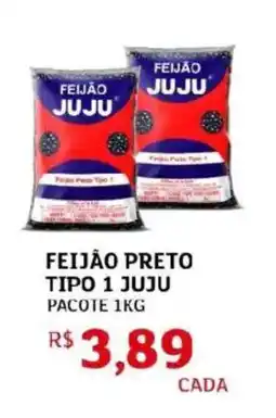 Assaí Atacadista Feijão preto tipo 1 juju pacote oferta