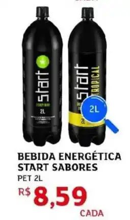Assaí Atacadista Bebida energética start sabores oferta