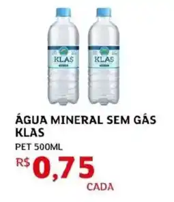 Assaí Atacadista Água mineral sem gás klas oferta