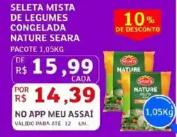 Assaí Atacadista Seleta mista de legumes congelada nature seara pacote oferta
