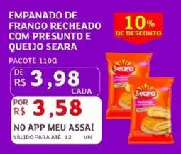 Assaí Atacadista Empanado de frango recheado com presunto e queijo seara oferta