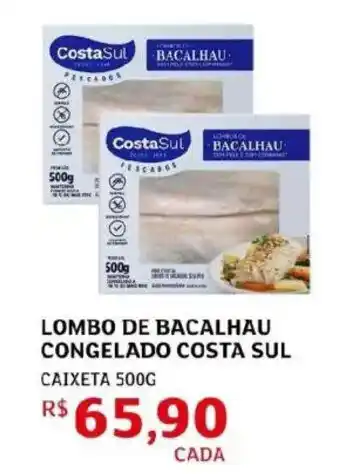 Lombo de bacalhau congelado costa sul