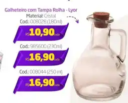 Preçolândia Galheteiro com Tampa Rolha - Lyor oferta