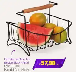 Preçolândia Fruteira de Mesa Eco Design Black - Arthi oferta