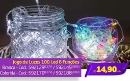 Preçolândia Jogo de Luzes 100 Led 8 Funções oferta