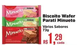Supermercados Mateus Biscoito Wafer Parati Minueto oferta