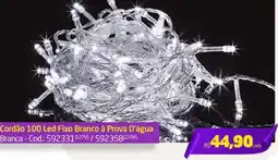 Preçolândia Cordão 100 Led Fixo Branco à Prova D'água oferta