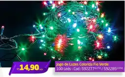 Preçolândia Jogo de Luzes Colorida Fio Verde oferta