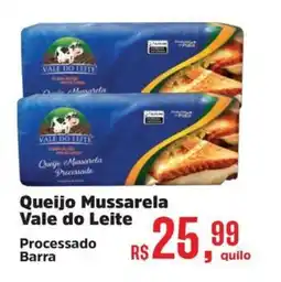 Supermercados Mateus Queijo Mussarela Vale do Leite oferta