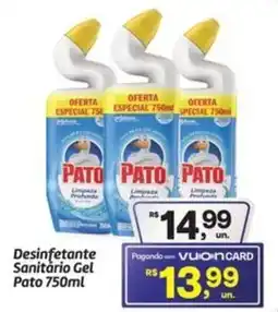 Fort Atacadista Desinfetante Sanitário Gel Pato oferta
