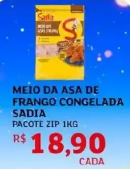 Assaí Atacadista Meio da asa de frango congelada sadia oferta