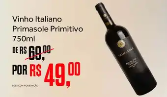 Vinho Italiano Primasole Primitivo