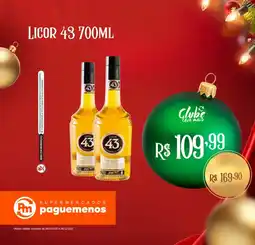Supermercados Pague Menos Licor 43 oferta
