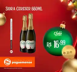 Supermercados Pague Menos Sidra cereser oferta