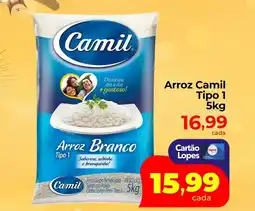 Lopes Supermercados Arroz Camil Tipo 1 oferta