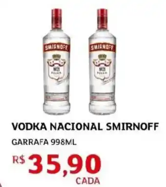 Assaí Atacadista Vodka nacional smirnoff oferta