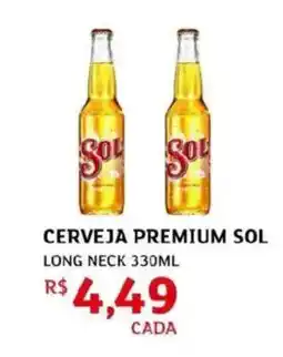 Assaí Atacadista Cerveja premium sol long neck oferta