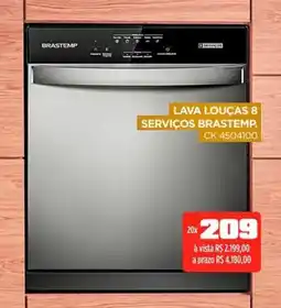 Lojas Koerich Lava louças 8 serviços brastemp. oferta