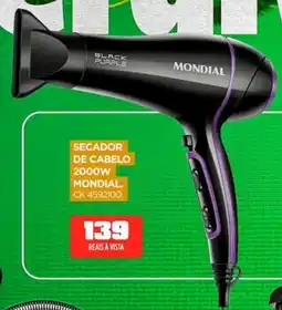 Lojas Koerich Secador de cabelo 2000w mondial. oferta
