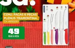 Lojas Koerich Conj. facas 6 peças plenus tramontina. oferta